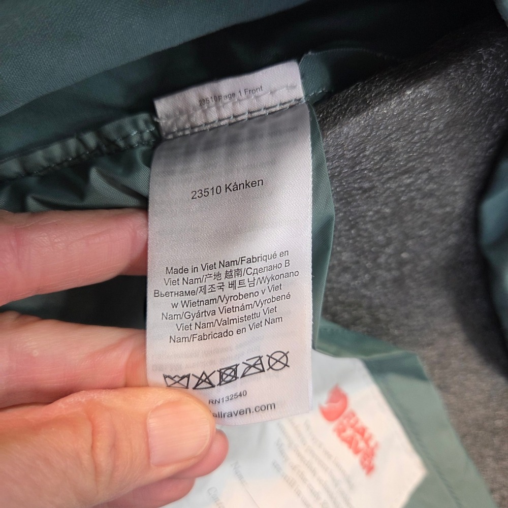 Fjallraven Kanken Classic Backpack Slate Blue Sage Green Everyday Bag Functional - Picture 11 of 16